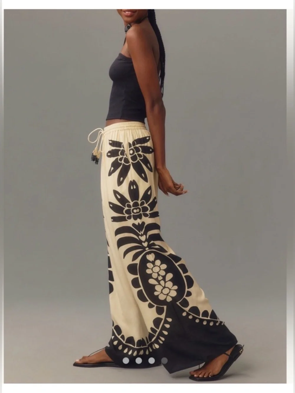 Farm Rio xAnthropologie Martina Pull On Pants Wide Leg, XL - Picture 4 of 10